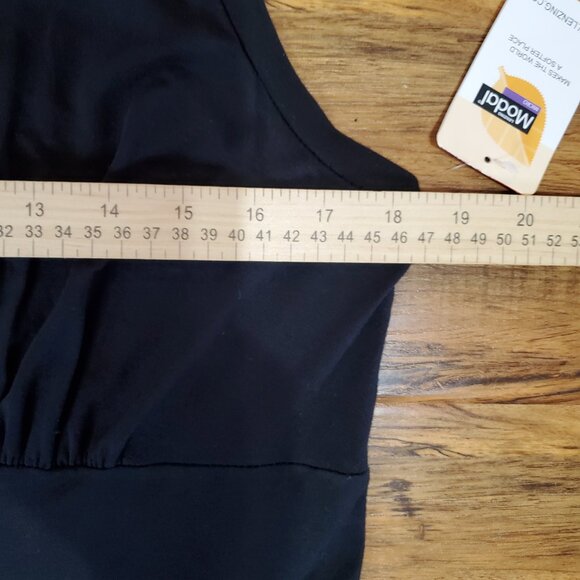 NWT Softwear By Mark Singer Asymmetric Flowy Dress Sleeveless Midi Tank Dress - Picture 6 of 11